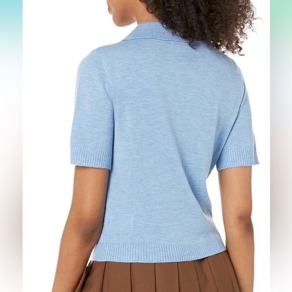 NWT Light Blue Women's Polo Top - Picture 2 of 3